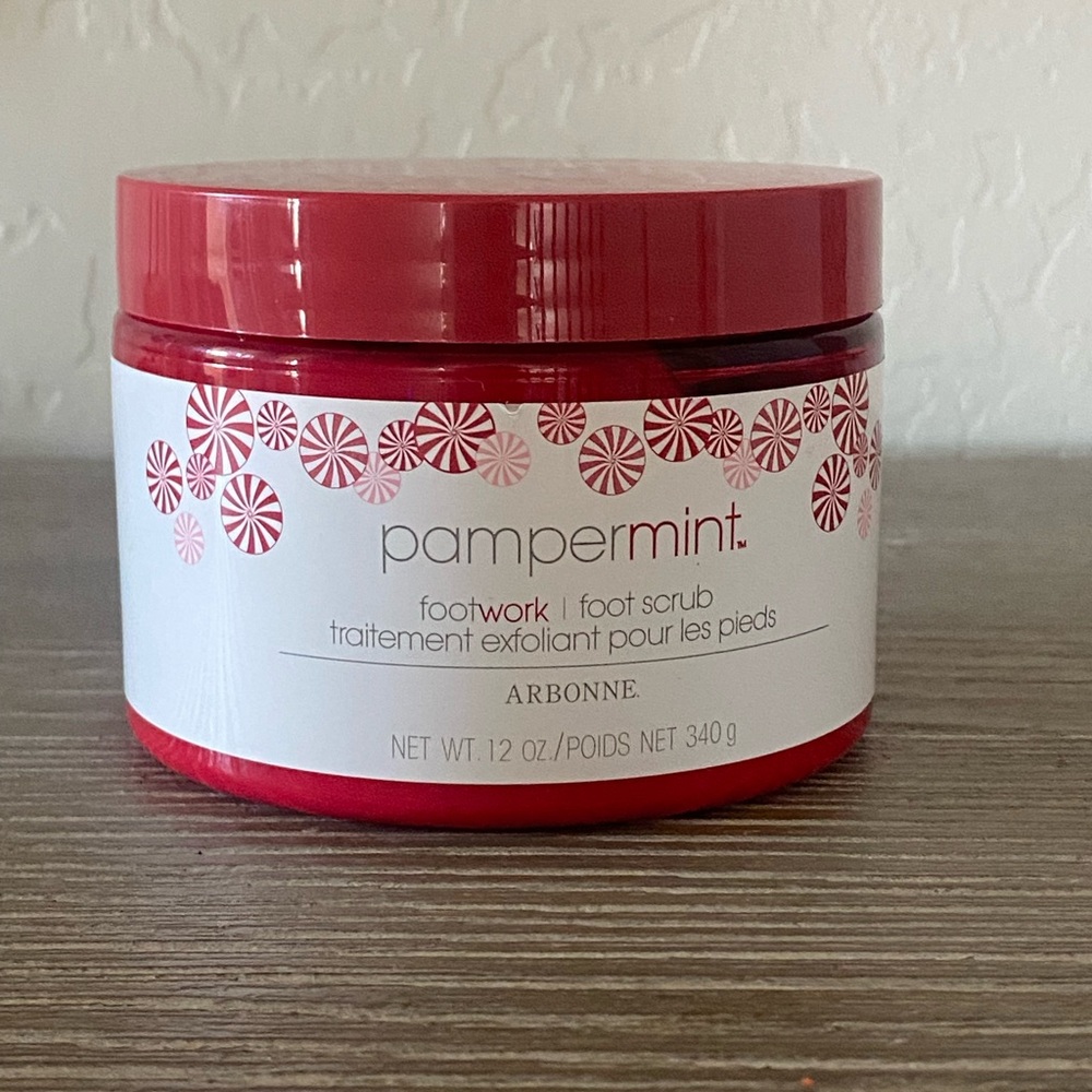 Arbonne Pampermint Foot Work Foot Scrub 12oz NEW